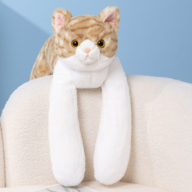Long-Legs Grey Tabby Cat Plush โ photo 2
