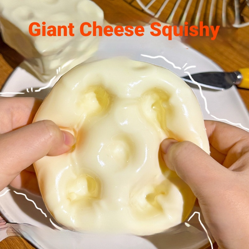 Cheese-Shaped Foam Clay Filler for Slime