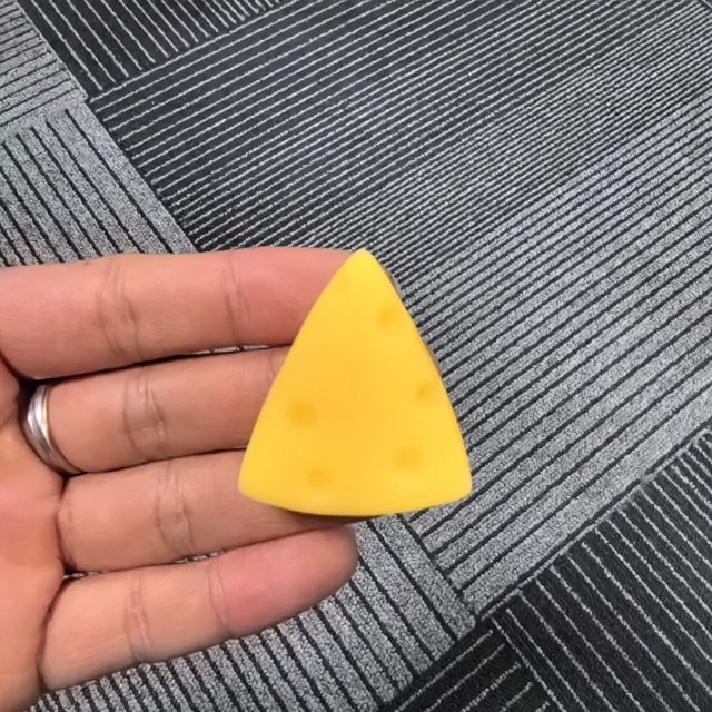 Mini Swiss Cheese Wedge Squishy