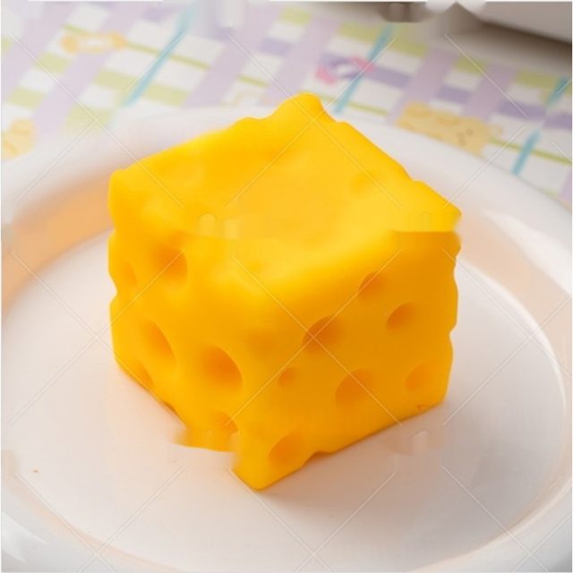 Swiss Cheese Cube Squishy