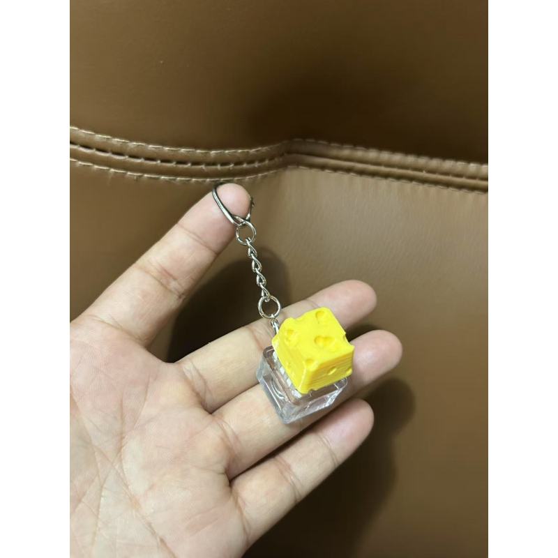 Swiss Cheese Keyboard Switch Fidget Keychain