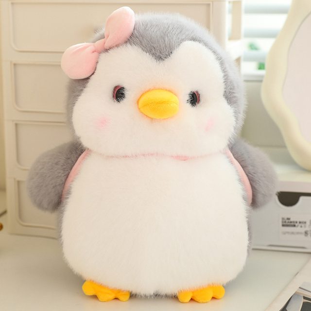 Pink-Bow Penguin Plushie