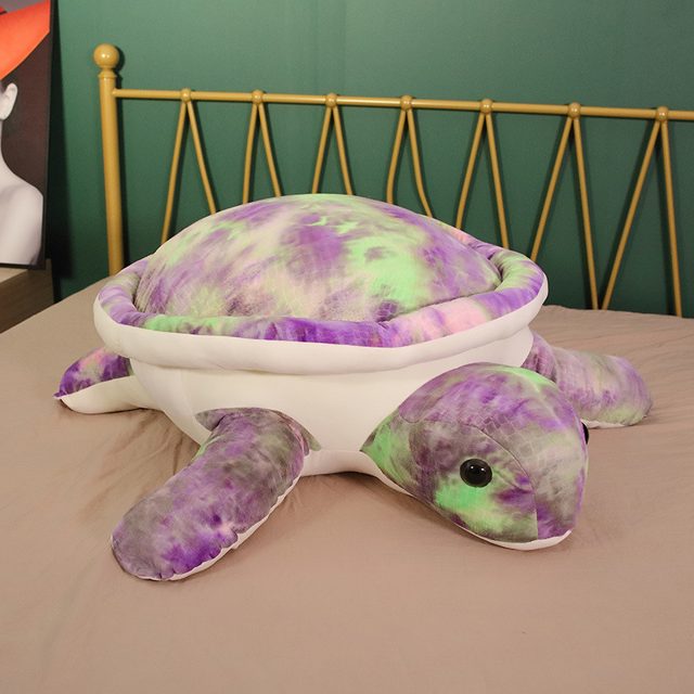Purple & Green Tie-Dye Sea Turtle Plush โ photo 2