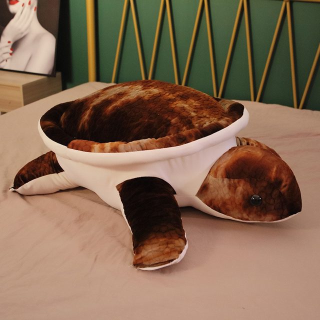 Realistic Tortoiseshell Sea Turtle Plush — photo 3