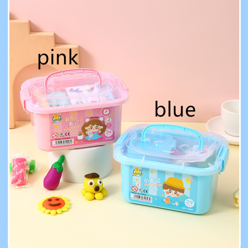 Kids 12-Color Air-Dry Clay Kit in Carry Box โ photo 2