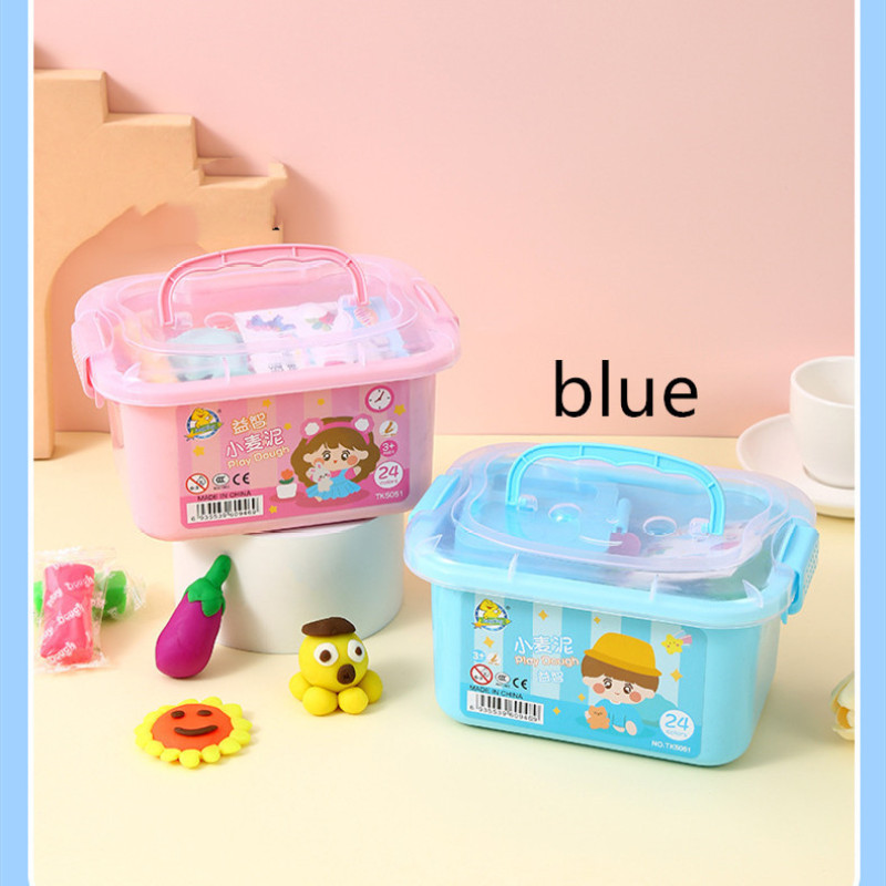 Kids 12-Color Air-Dry Clay Kit in Carry Box โ photo 4