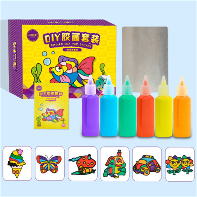 Kids DIY Glue Painting Art Kit