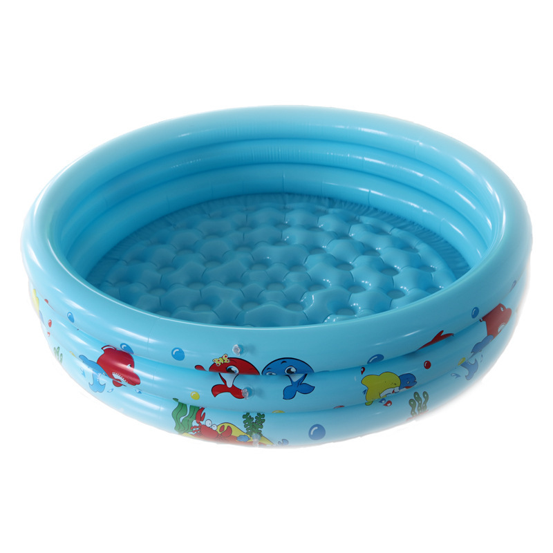 Round Inflatable Baby Pool, Sea Life Print