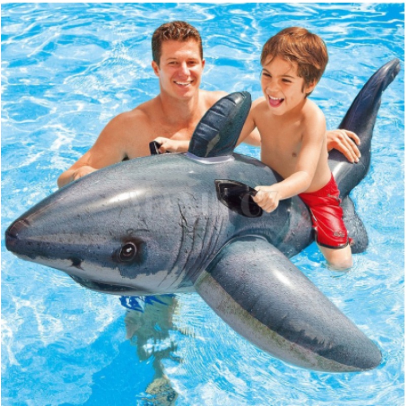 Realistic Shark Ride-On Pool Float