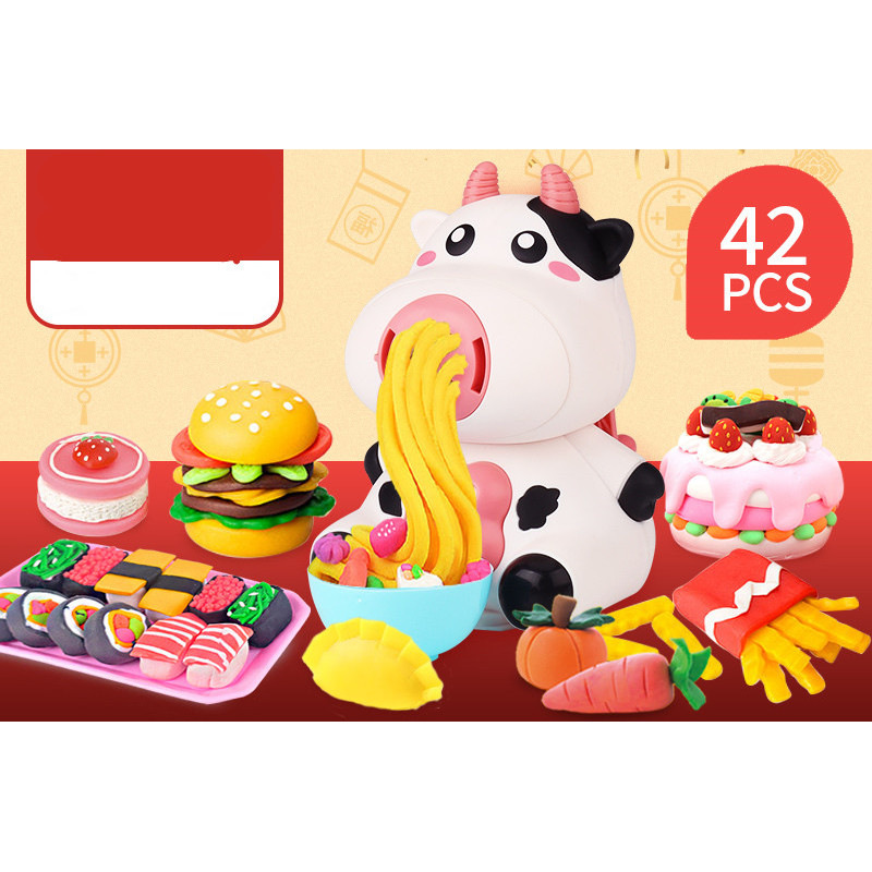 Pig Noodle-Maker Clay Play Set, 32 Pieces โ photo 4