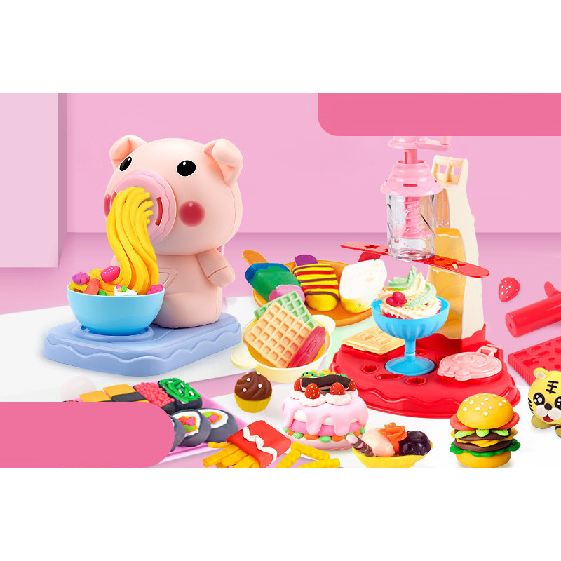Pig Noodle-Maker Clay Play Set, 32 Pieces โ photo 6