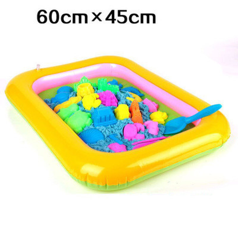 Inflatable Sand Play Tray with Molds
