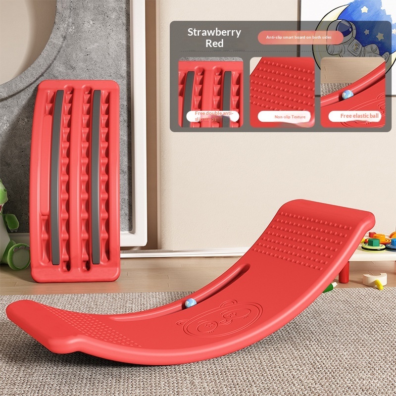 Kids Curved Balance Board (Wobble Rocker)