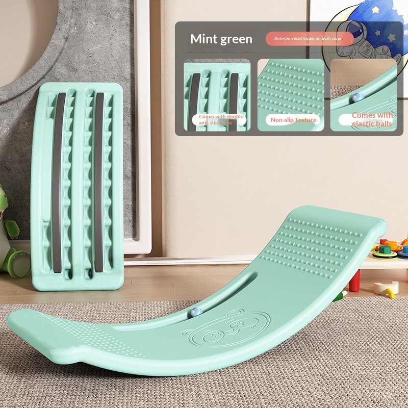 Kids Curved Balance Board (Wobble Rocker) — photo 3