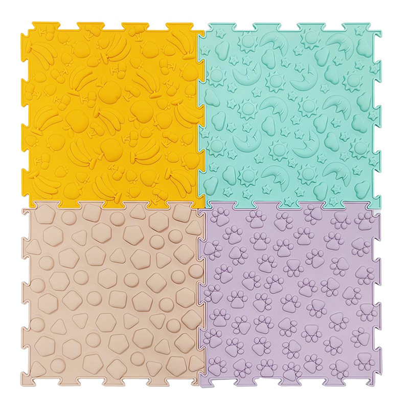 Textured Sensory Floor Tiles Set, Interlocking — photo 4