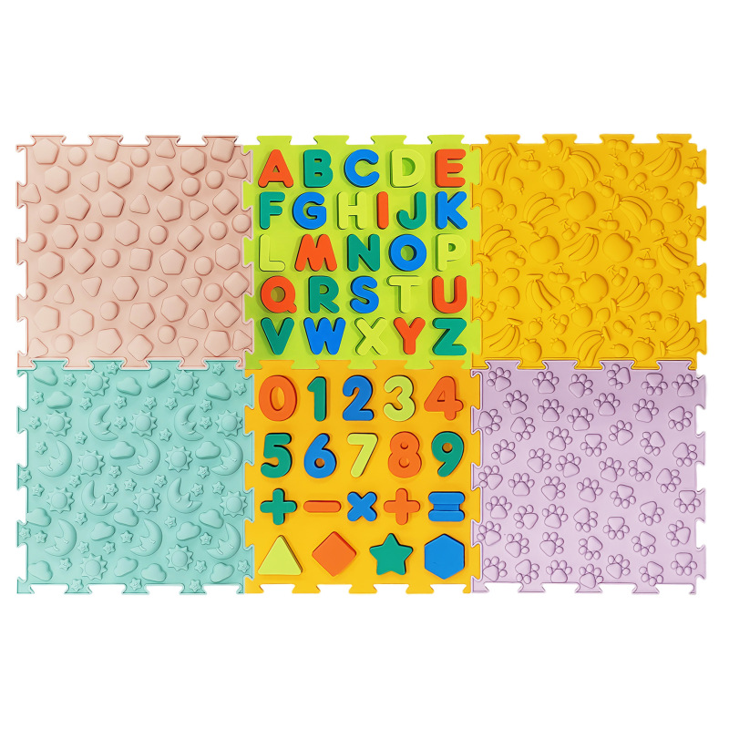 Textured Sensory Floor Tiles Set, Interlocking — photo 5