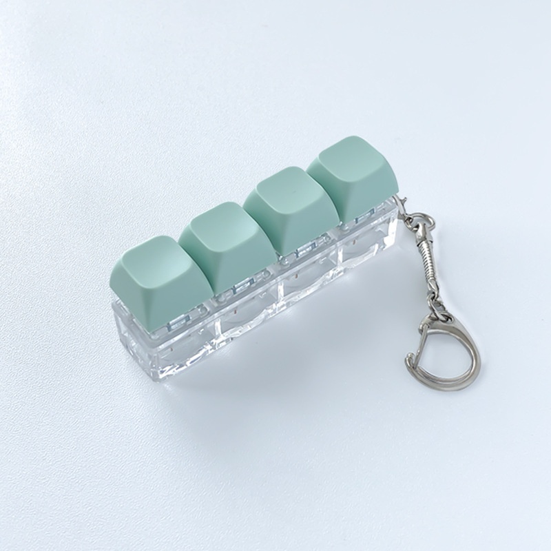 Four-Key Pastel Keyboard Clicker Keychain โ photo 6