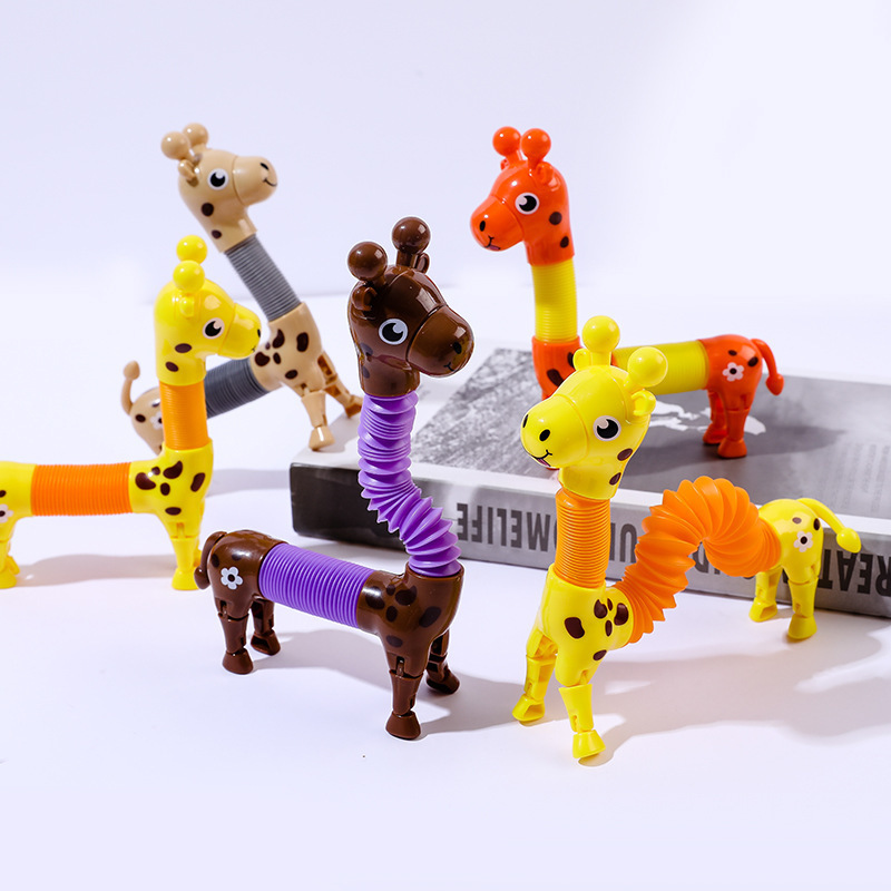Pop-Tube Stretch Giraffe Sensory Toys