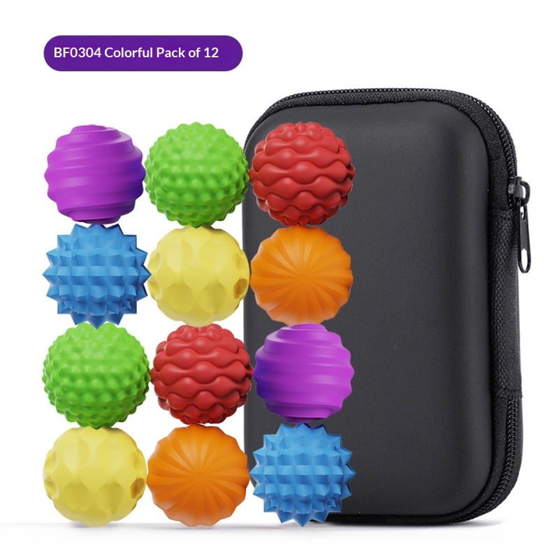 Textured Silicone Sensory Massage Ball Set, 12 Pack — photo 6