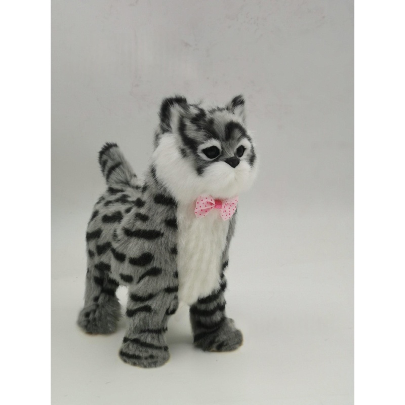 Electronic Walking Tabby Cat Plush — photo 2