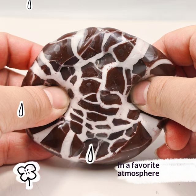 Chocolate Crackle Crunch Squeeze Ball (7cm)