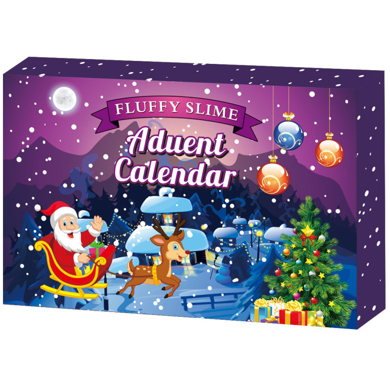 Fluffy Slime Advent Calendar, 24-Day Christmas Box