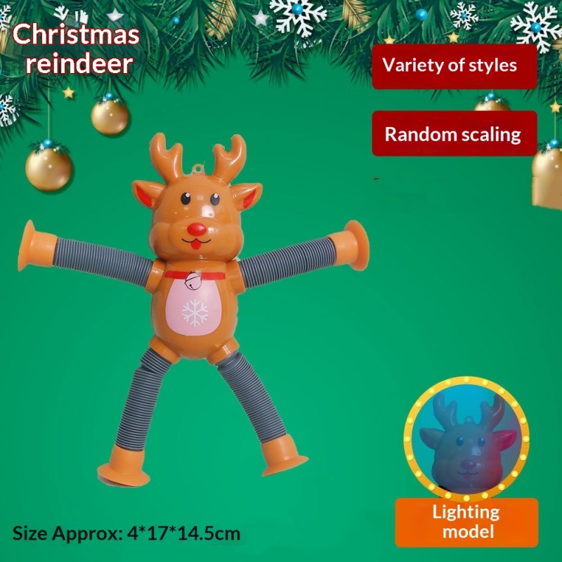 Santa Light-Up Pop Tube Fidget โ photo 3