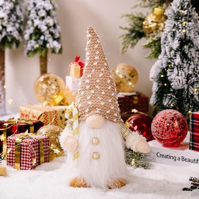 Sparkle-Hat Christmas Gnome Plush
