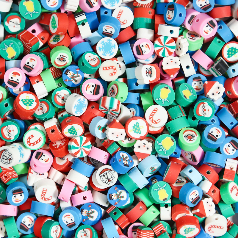 Christmas Polymer Clay Slice Sprinkles, Mixed — photo 2