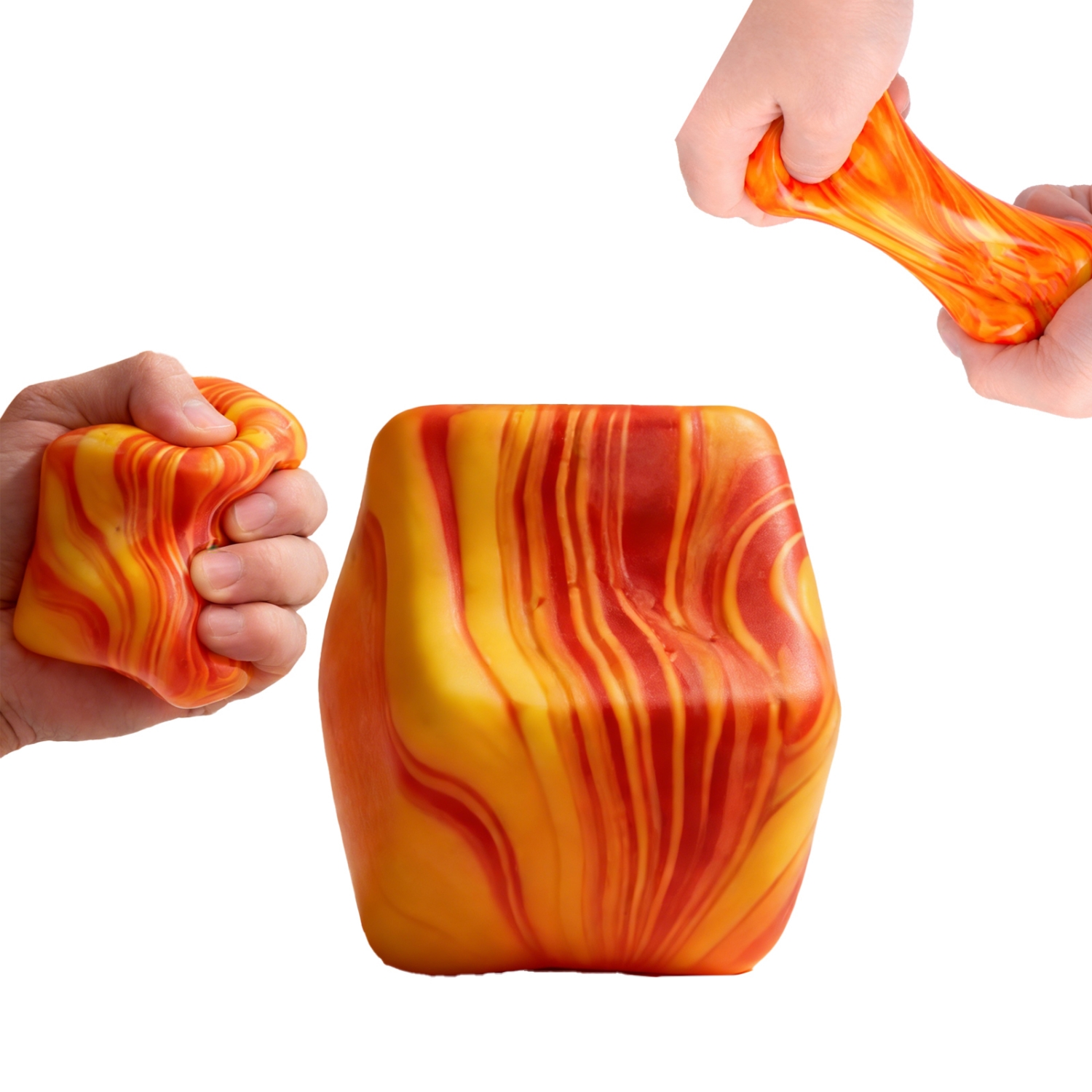 Marbled Lava Stretch Squeeze Ball