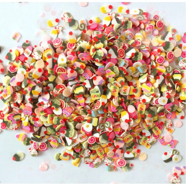 Cupcake & Sweets Polymer Clay Sprinkles, 1000pc