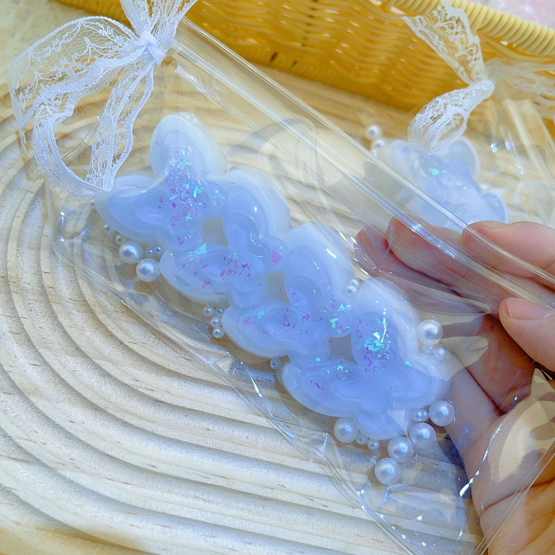 Iridescent Jelly Butterfly Squishy Clips โ photo 2