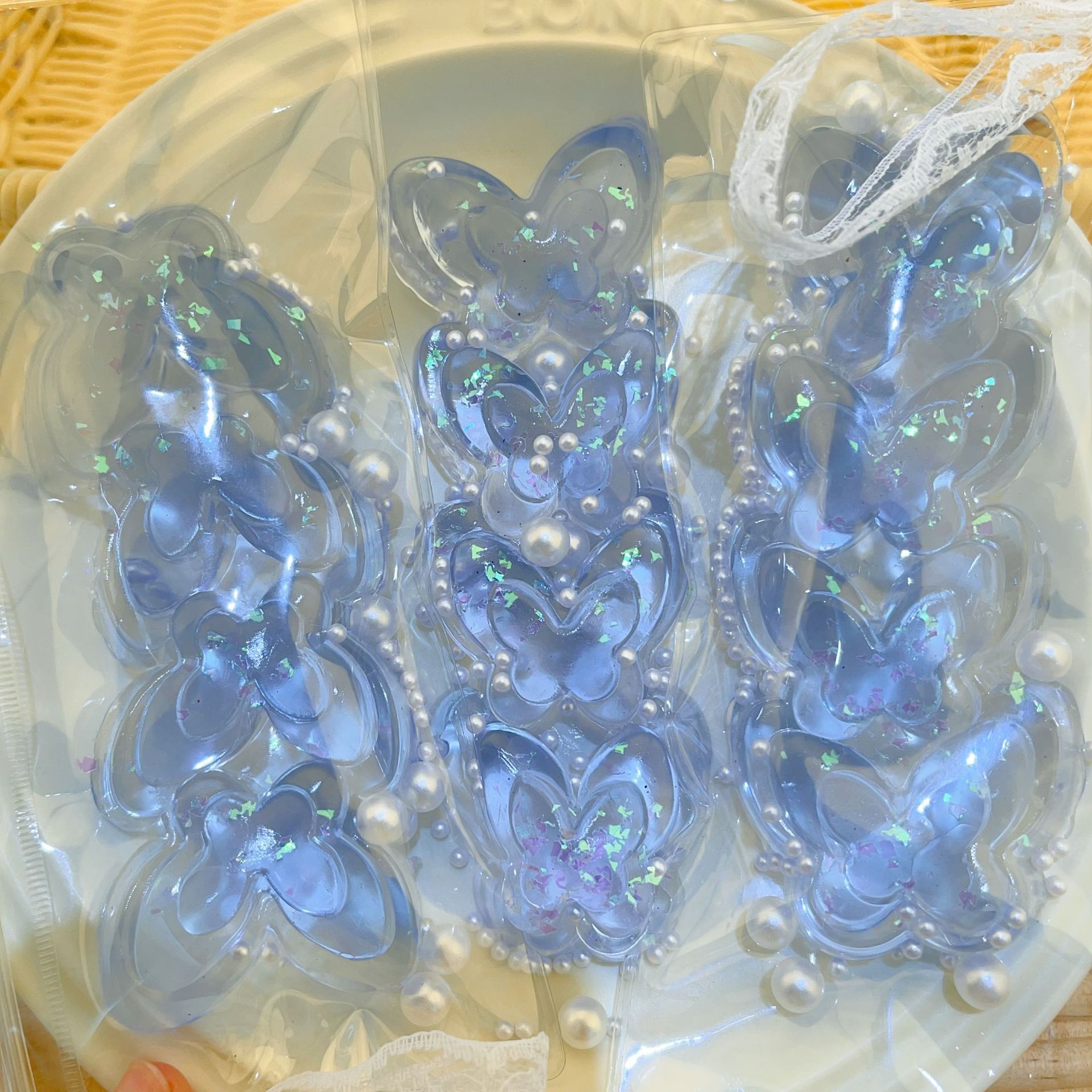 Iridescent Jelly Butterfly Squishy Clips โ photo 5