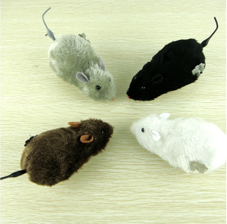 Wind-Up Running Mouse Plush Prank Toy โ photo 5