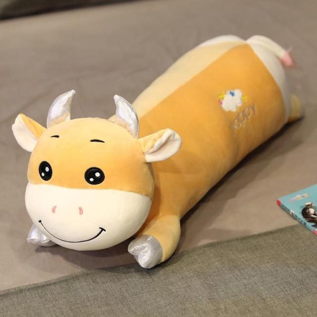 Long Bolster Cow Body Pillow Plush โ photo 3