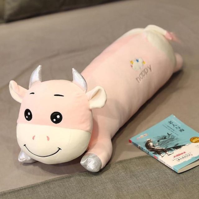 Long Bolster Cow Body Pillow Plush โ photo 4