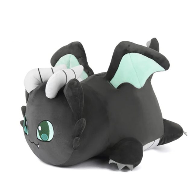 Black Dragon Loaf Cat Plush 25cm