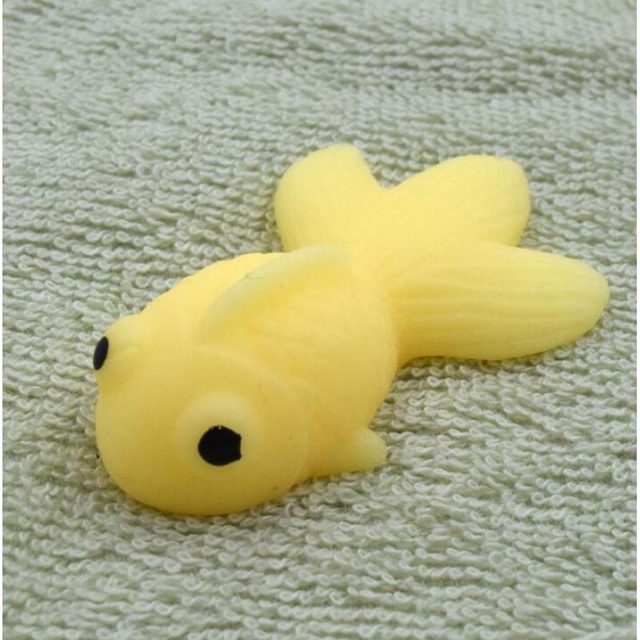 Lemon-Yellow Goldfish Squishy