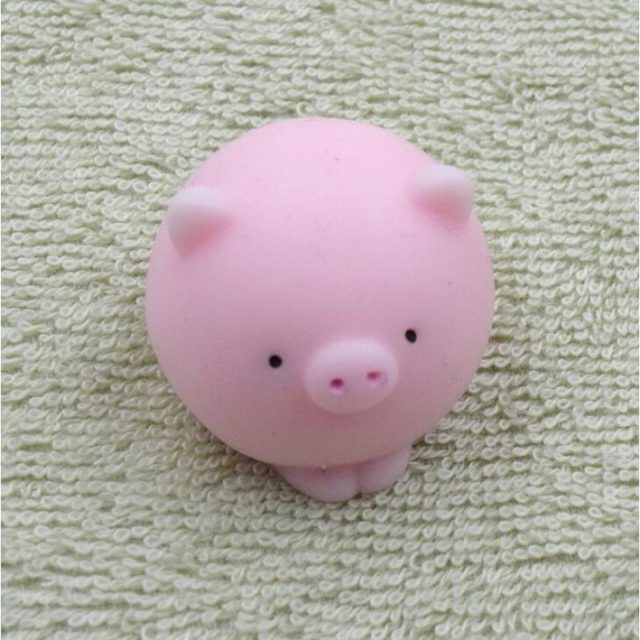 Round Pink Piggy Mochi Squishy