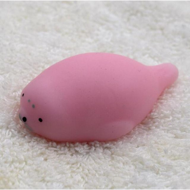 Rosy Pink Seal Mochi Squishy