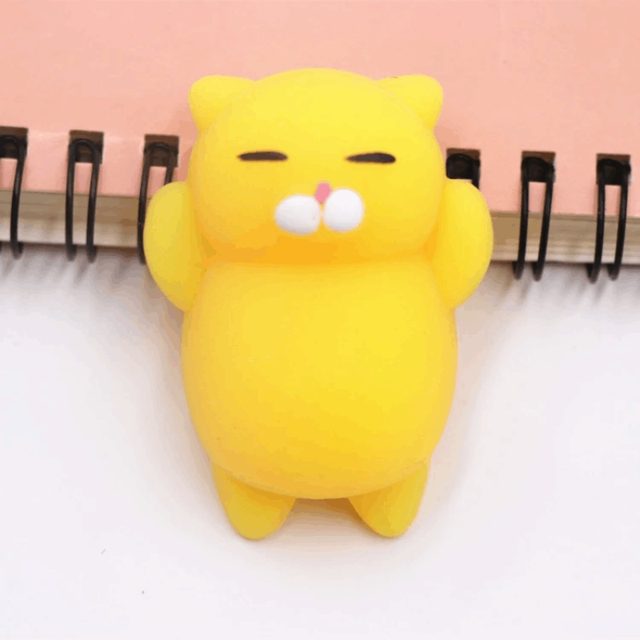 Sunny Yellow Kitty Mochi Squishy