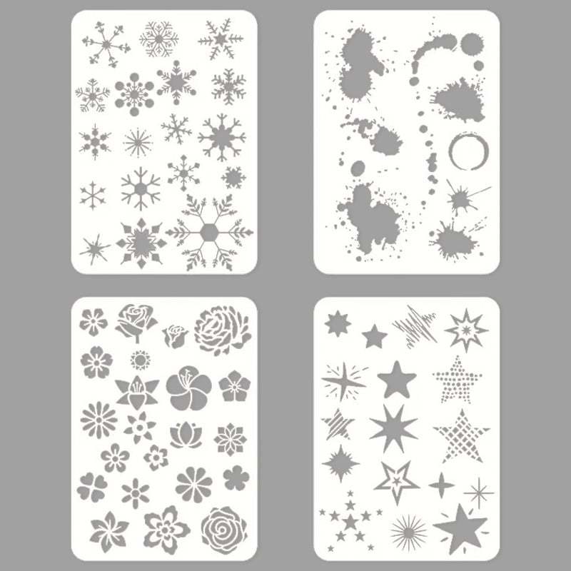 20-Color Craft Ink Pad Set with Sponge Daubers & Stencils โ photo 2