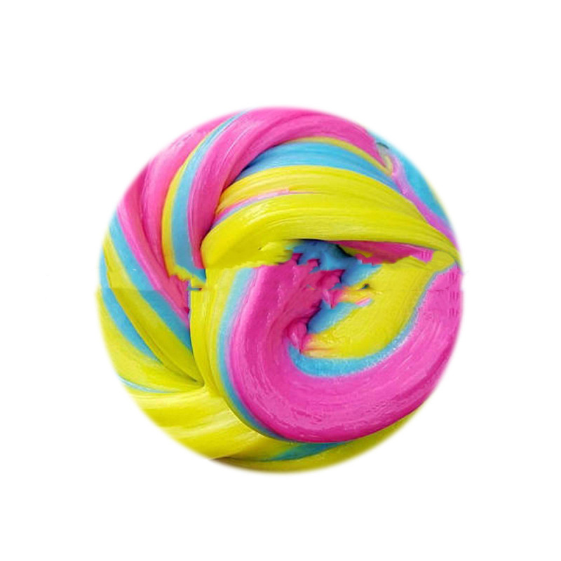 Rainbow Cotton Cloud Slime