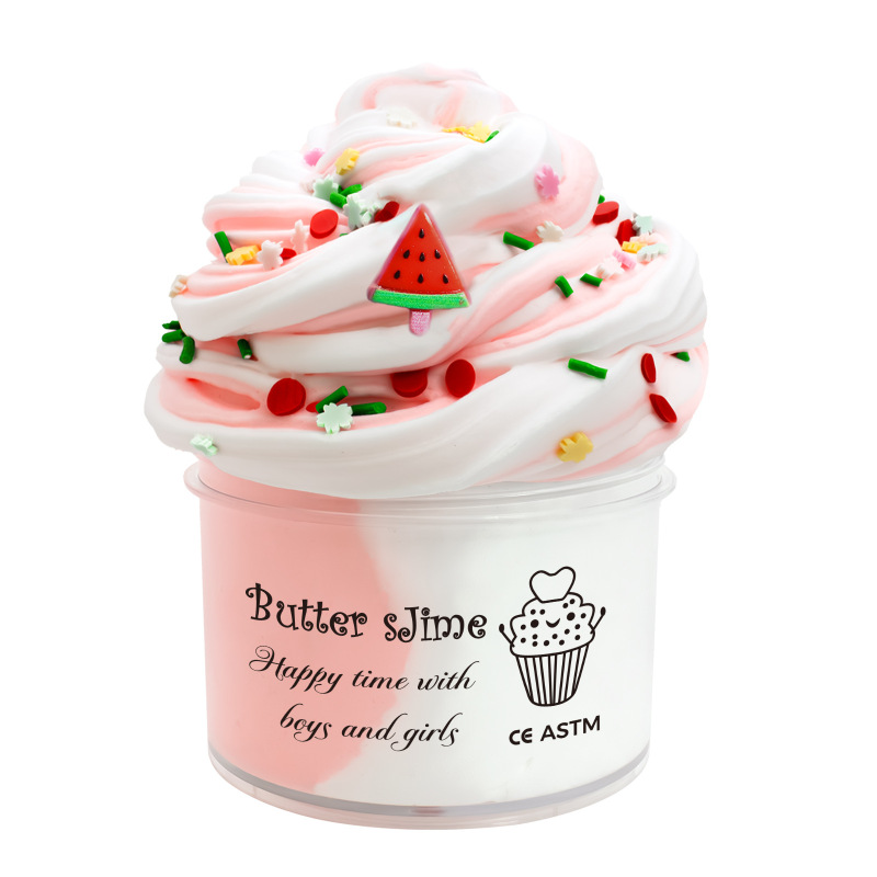 Watermelon Butter Slime Tub with Sprinkle Charms