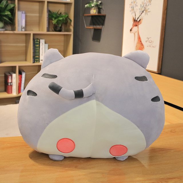Grey Cat-Butt Loaf Pillow Plush โ photo 2