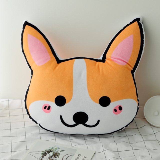 Corgi Face Cushion Pillow