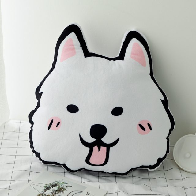 Samoyed Face Cushion Pillow