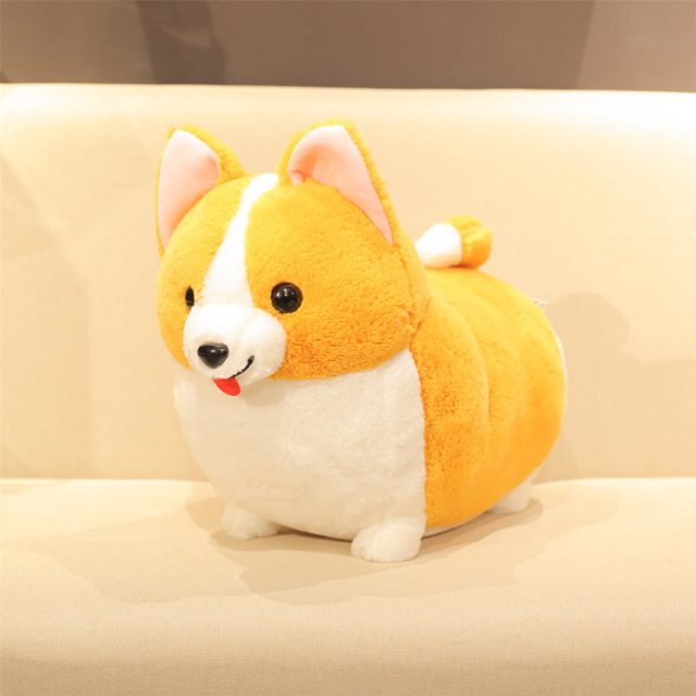 Cheeky Tongue-Out Corgi Plush