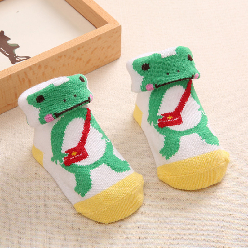 Pink Heart-Print Non-Slip Baby Socks โ photo 5