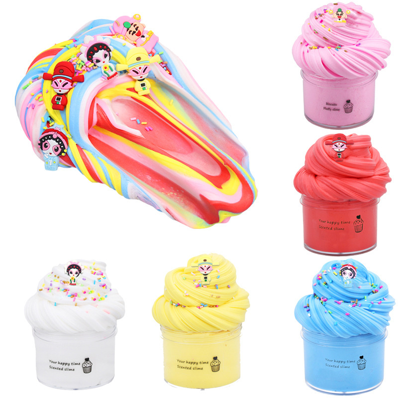 Scented Cupcake Cloud Slime Tubs with Charms